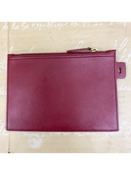 Saint Laurent Shopping Tote Shoulder Bag Red A3 Business Travel - Picture 10 of 16